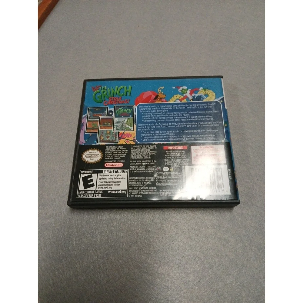 Dr. Seuss How the Grinch Stole Christmas (Nintendo DS, 2007)‎ CIB | Tested